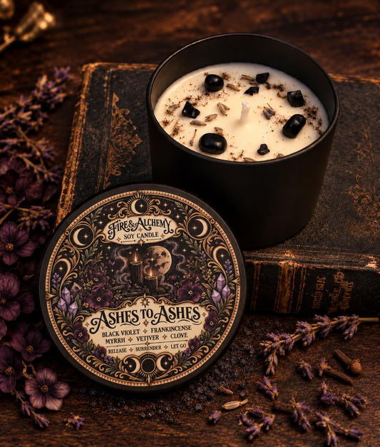 Ashes to Ashes Intention Candle